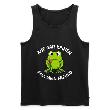 Auf gar keinen Fall mein Freund Nein Nö Nope - Männer Premium Bio Tank Top - Schwarz - Vorne - Michal (187cm)