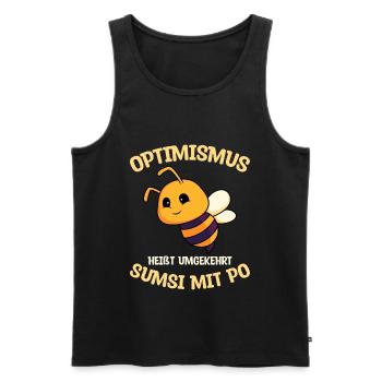 Bienen Imker Sumsi mit Po - Männer Premium Bio Tank Top - Schwarz - Vorne - AI Model Male 178 light (178cm)