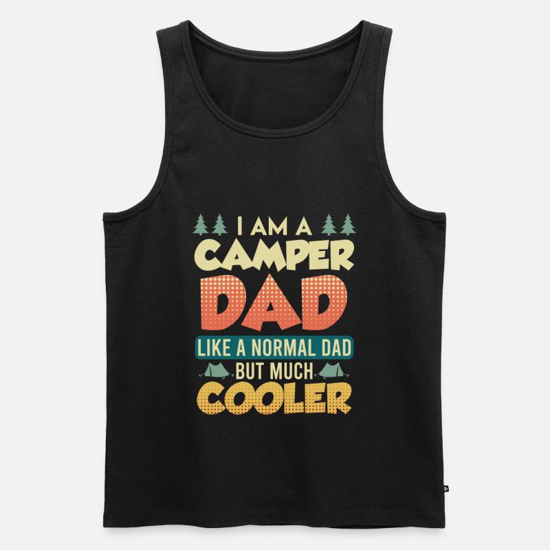 Camper Papa - Männer Premium Bio Tank Top - Schwarz