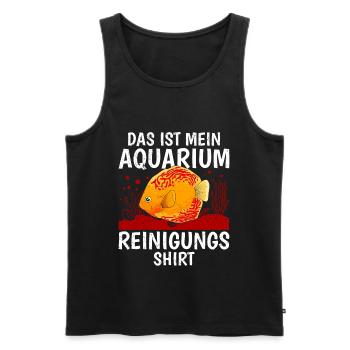 Aquarianer Spruch Aquarium Reinigung Shirt - Männer Premium Bio Tank Top - Schwarz - Vorne - Michal (187cm)