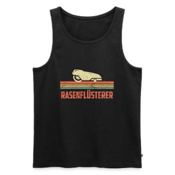 Lawn Whisperer Robotic Lawn mower - Men's Premium Organic Tank Top - black - Front - Michal (187cm)