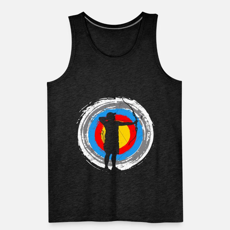 Archery Target Archer Men's Premium Organic Tank Top