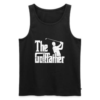 Le Golffather Golfspieler Golfeur - Débardeur bio Premium Homme - noir - Devant - Michal (187cm)