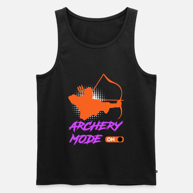 Bogenschießen Modus an Bogenschütze - Männer Premium Bio Tank Top - Schwarz