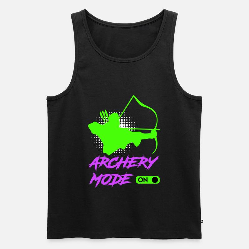 Bogenschießen Modus an Bogenschütze - Männer Premium Bio Tank Top - Schwarz