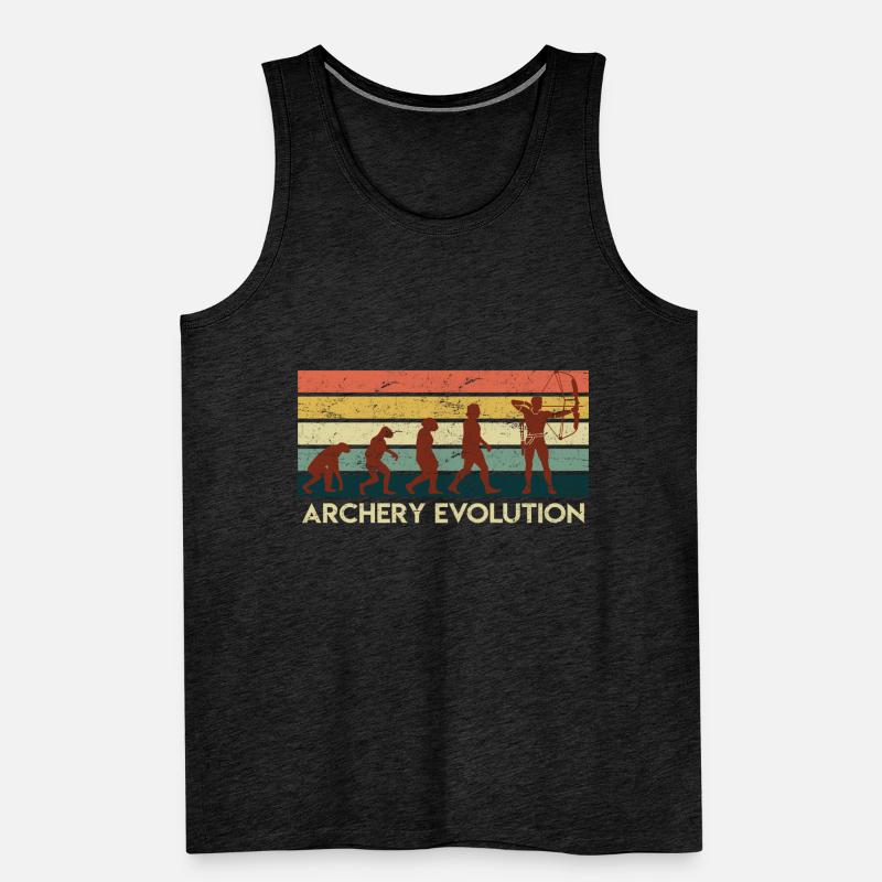 Tir à l’arc Evolution Bogenschießen Débardeur bio Premium Homme