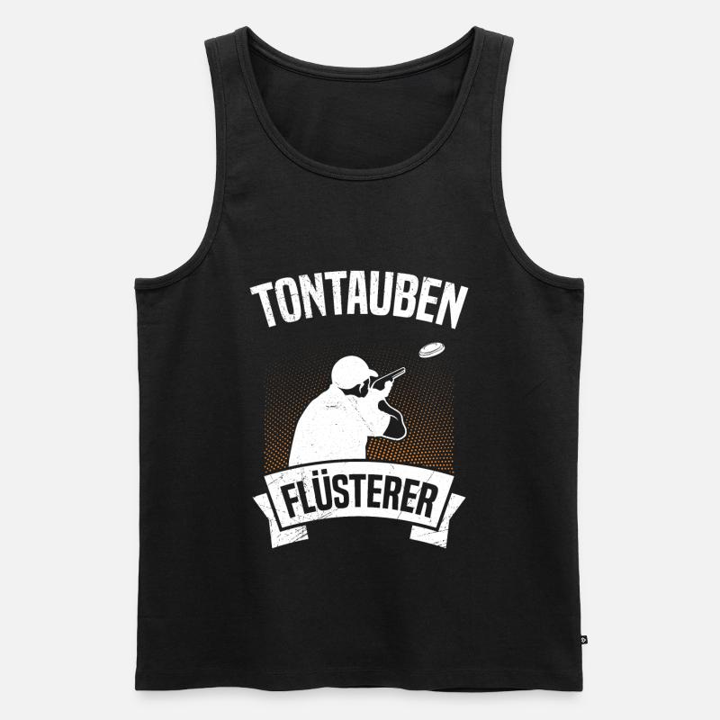 Tontauben Flüsterer - Männer Premium Bio Tank Top - Schwarz