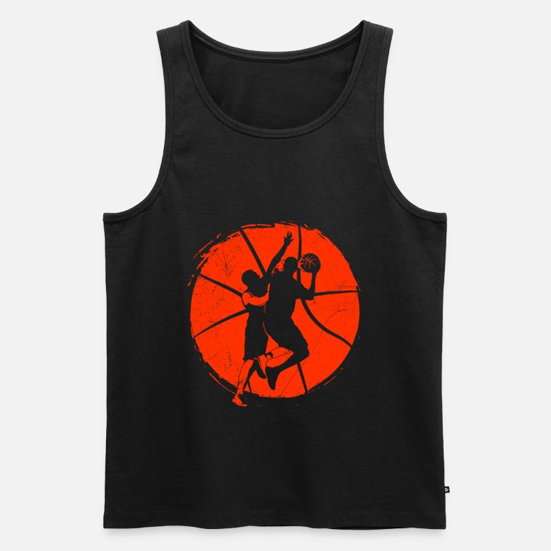 Basketball - Männer Premium Bio Tank Top - Schwarz