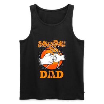 Basketball Dad - Men's Premium Organic Tank Top - black - Front - Michal (187cm)