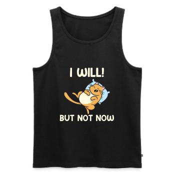 But I don't do it now - Men's Premium Organic Tank Top - black - Front - Michal (187cm)
