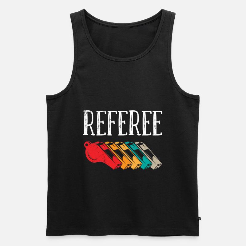 Referee Evolution Schiri - Men's Premium Organic Tank Top - black