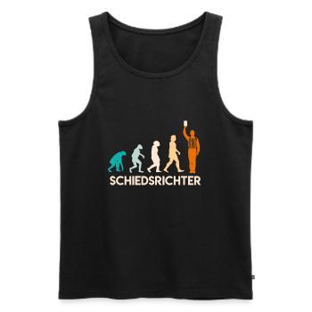 Evolution Referee Schiedsrichter Entwicklung - Männer Premium Bio Tank Top - Schwarz - Vorne - AI Model Male 178 light (178cm)