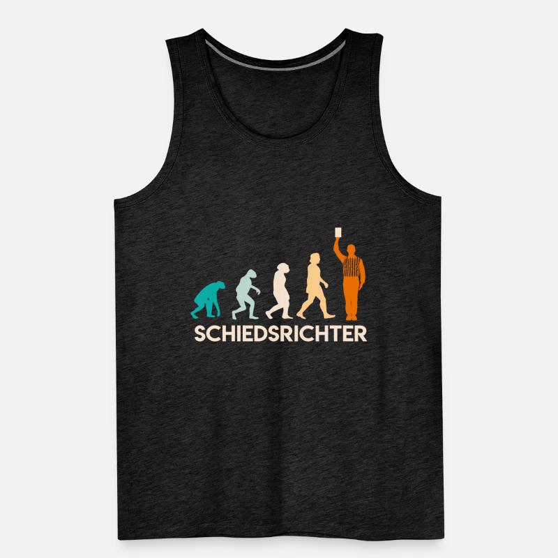 Evolution Referee Schiedsrichter Entwicklung Männer Premium Bio Tank Top