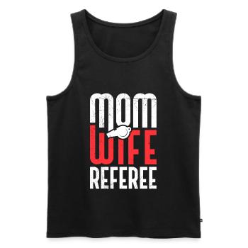 Twin Mother Mom 2 Children Mother Son Daughter - Men's Premium Organic Tank Top - black - Front - Michal (187cm)