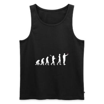 Schiedsrichter Evolution - Männer Premium Bio Tank Top - Schwarz - Vorne - AI Model Male 178 light (178cm)