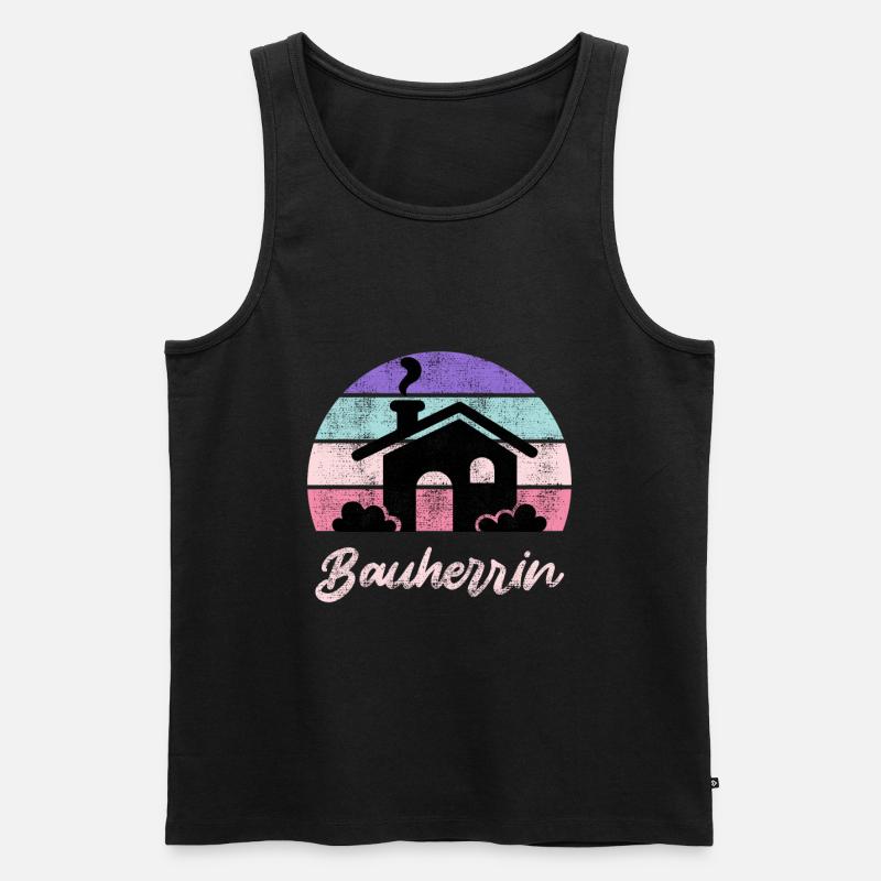 Eigenheim Bauherrin - Männer Premium Bio Tank Top - Schwarz