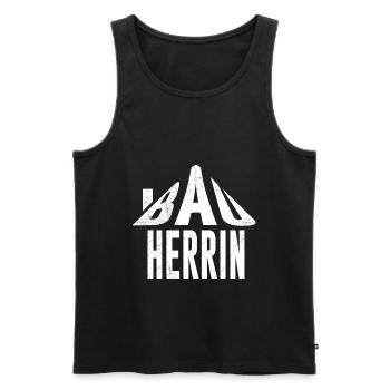 Bauherrin Eigenheim Richtfest Bauherrin - Männer Premium Bio Tank Top - Schwarz - Vorne - AI Model Male 178 light (178cm)