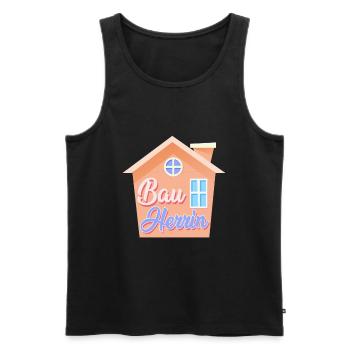 Richtfest Eigenheim Bauherrin - Männer Premium Bio Tank Top - Schwarz - Vorne - AI Model Male 178 light (178cm)
