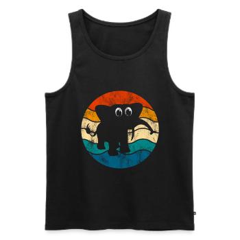 Eléphant éléphant pour enfants - Débardeur bio Premium Homme - noir - Devant - Michal (187cm)