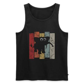 Éléphant Éléphant pour enfants - Débardeur bio Premium Homme - noir - Devant - Michal (187cm)