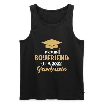 Friend Senior 2022 Proud mother of a class of - Men's Premium Organic Tank Top - black - Front - Michal (187cm)