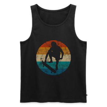 Skateboarder Skateboard Skater Skate Skateing - Männer Premium Bio Tank Top - Schwarz - Vorne - Michal (187cm)