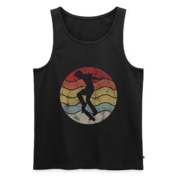 Skateboarder Skateboard Skater Skate Skateing - Männer Premium Bio Tank Top - Schwarz - Vorne - Michal (187cm)