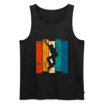 Skateboard Skateboarder Skater Skate Skateing - Männer Premium Bio Tank Top - Schwarz - Vorne - Michal (187cm)