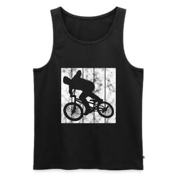 BMX Vélo Vélo Rétro Cadeau Vélo Motocross - Débardeur bio Premium Homme - noir - Devant - Michal (187cm)