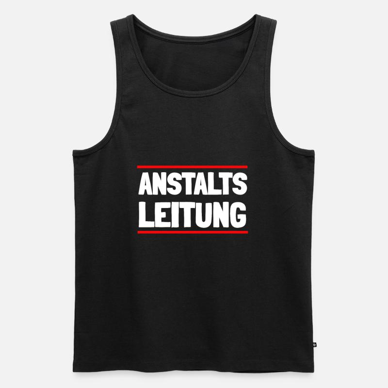 Anstaltsleitung Psychiatrie Geschenkidee - Männer Premium Bio Tank Top - Schwarz
