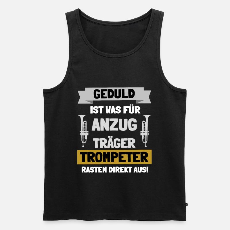 Trompeter - Männer Premium Bio Tank Top - Schwarz