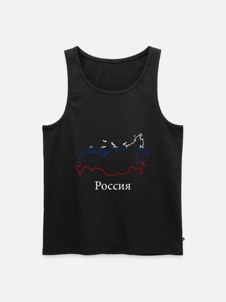 Russie russe - Débardeur bio Premium Homme - noir