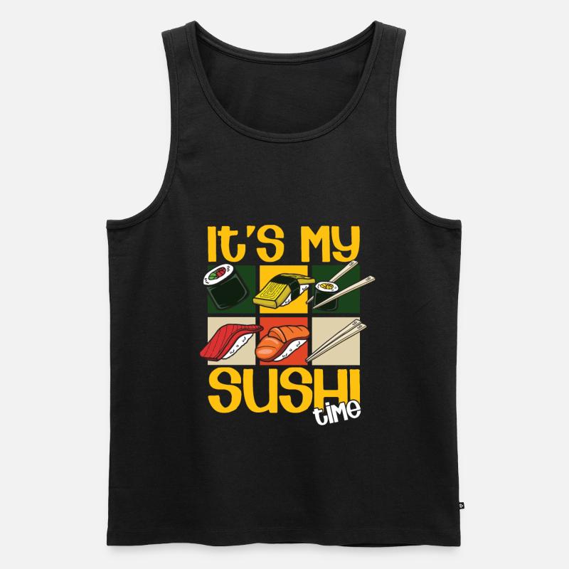 SUSHI - Männer Premium Bio Tank Top - Schwarz