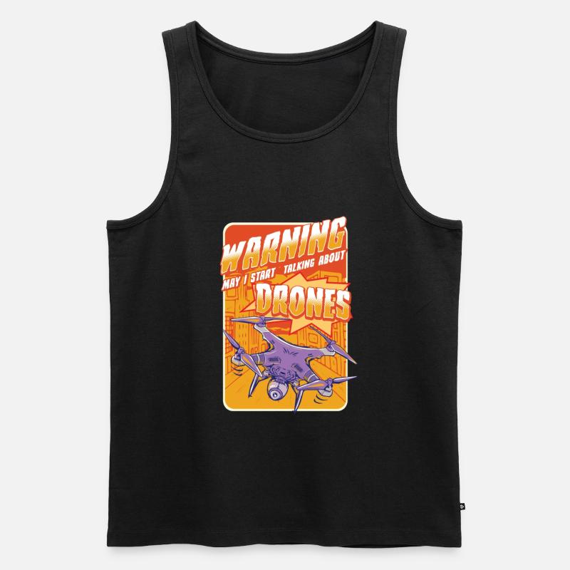 DRONES - Männer Premium Bio Tank Top - Schwarz