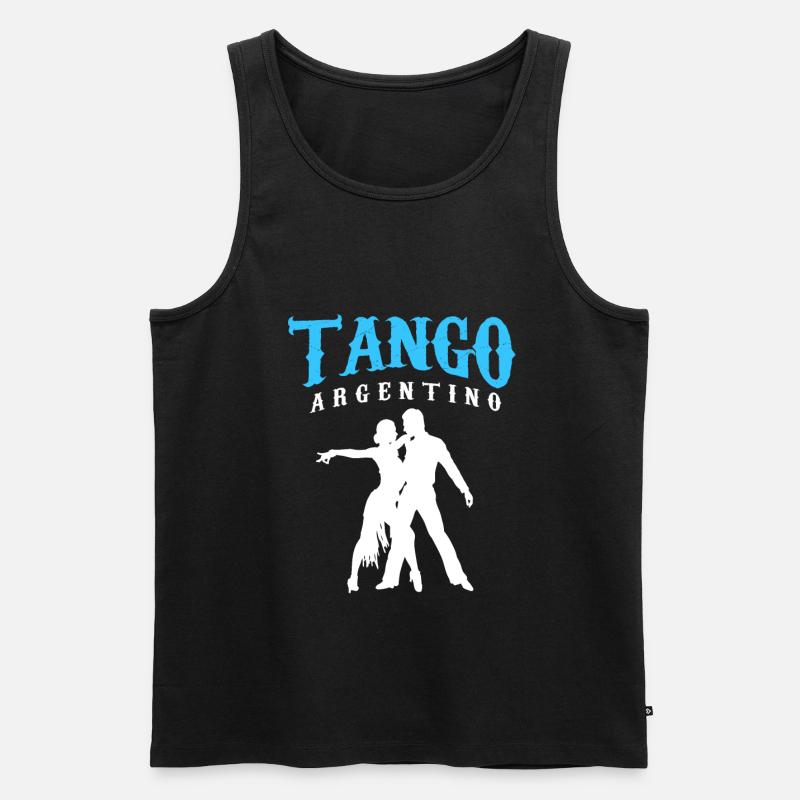 Tango Argentino - Männer Premium Bio Tank Top - Schwarz