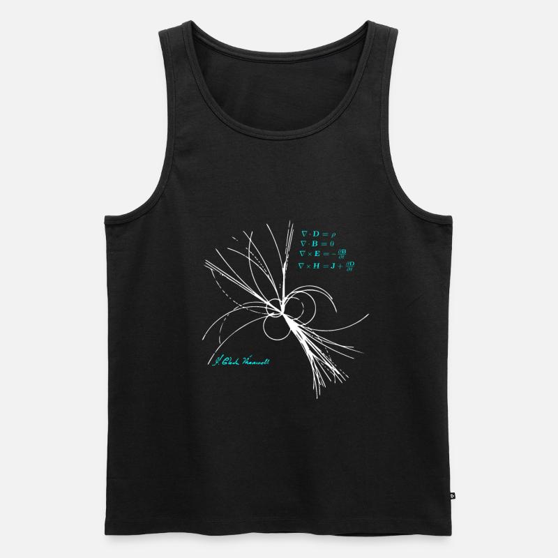 Maxwell Gleichungen Physiker Wissenschaft Physik - Männer Premium Bio Tank Top - Schwarz