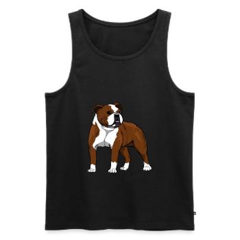 Old English Bulldog Owner Bulldog Gift - Men's Premium Organic Tank Top - black - Front - Michal (187cm)