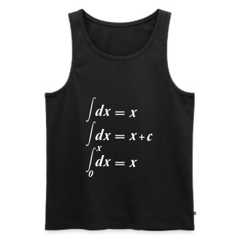 Math gift nerd teacher math teacher math - Men's Premium Organic Tank Top - black - Front - AI Model Male 178 light (178cm)