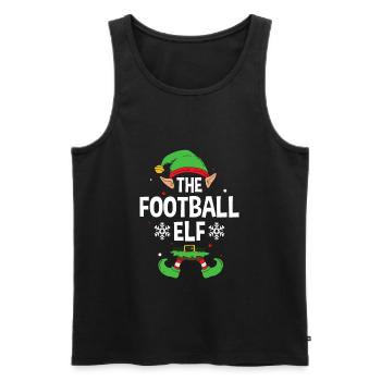 Elfe de cadeau de Noël de famille assorti de groupe - Débardeur bio Premium Homme - noir - Devant - Michal (187cm)
