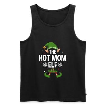Group Matching Family Christmas Gift Elf - Männer Premium Bio Tank Top - Schwarz - Vorne - AI Model Male 178 light (178cm)