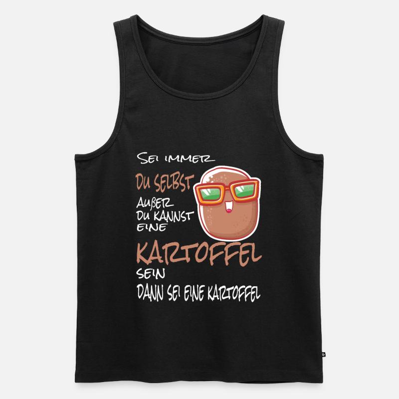 Kartoffel - Männer Premium Bio Tank Top - Schwarz