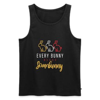 Every Bunny Needs Some Bunny Kaninchen - Männer Premium Bio Tank Top - Schwarz - Vorne - AI Model Male 178 light (178cm)