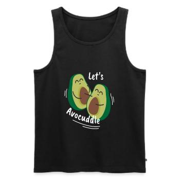 Lets Avocuddle Avocado Cuddle Sweet - Men's Premium Organic Tank Top - black - Front - AI Model Male 178 light (178cm)