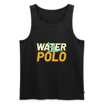 Waterpolo Wasserball Wassersport Sport - Männer Premium Bio Tank Top - Schwarz - Vorne - Michal (187cm)