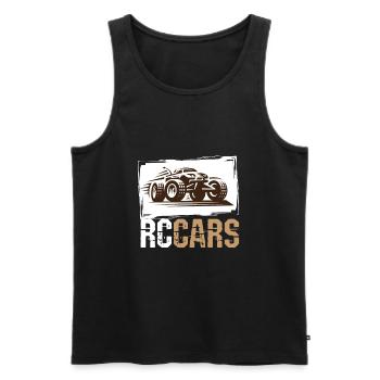 RC Cars Modellauto Modell Fernsteuerung - Männer Premium Bio Tank Top - Schwarz - Vorne - AI Model Male 178 light (178cm)