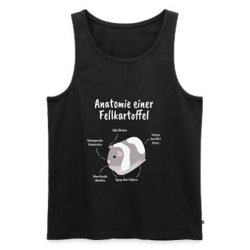 Anatomie Einer Fellkartoffel Meerschwein - Männer Premium Bio Tank Top - Schwarz - Vorne - Michal (187cm)