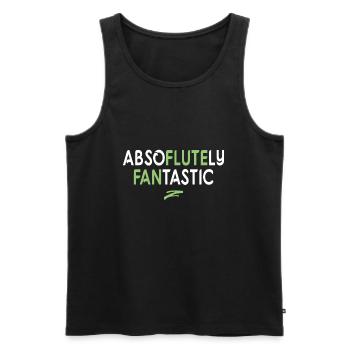 Absflutely Fantastic Flöte Instrument - Männer Premium Bio Tank Top - Schwarz - Vorne - AI Model Male 178 light (178cm)