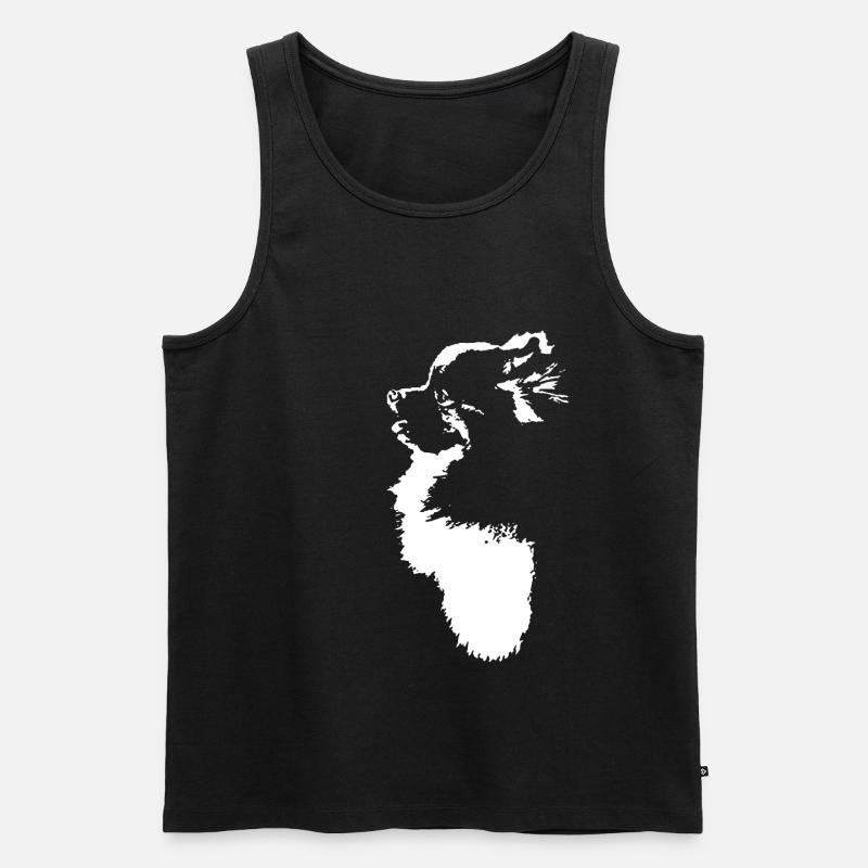 Zwergspitz Pomeranian Hundebesitzer Hund Hunde - Männer Premium Bio Tank Top - Schwarz
