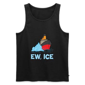 EW ICE Titanic Kreuzfahrtschiff Eisberg 1912 - Männer Premium Bio Tank Top - Schwarz - Vorne - AI Model Male 178 light (178cm)