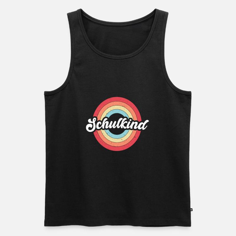 Schulkind - Männer Premium Bio Tank Top - Schwarz